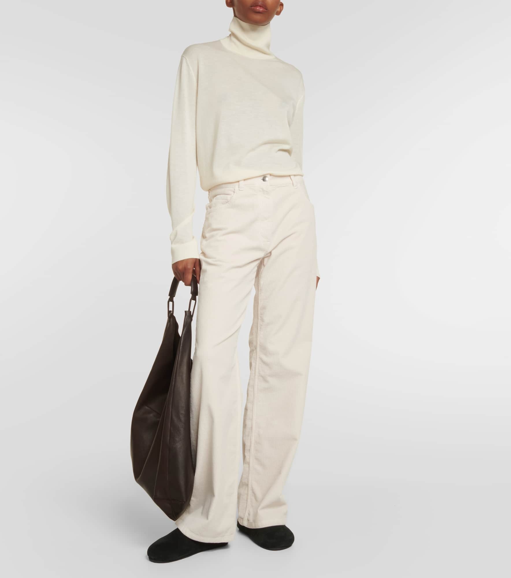 Dan cotton corduroy flared pants - 2