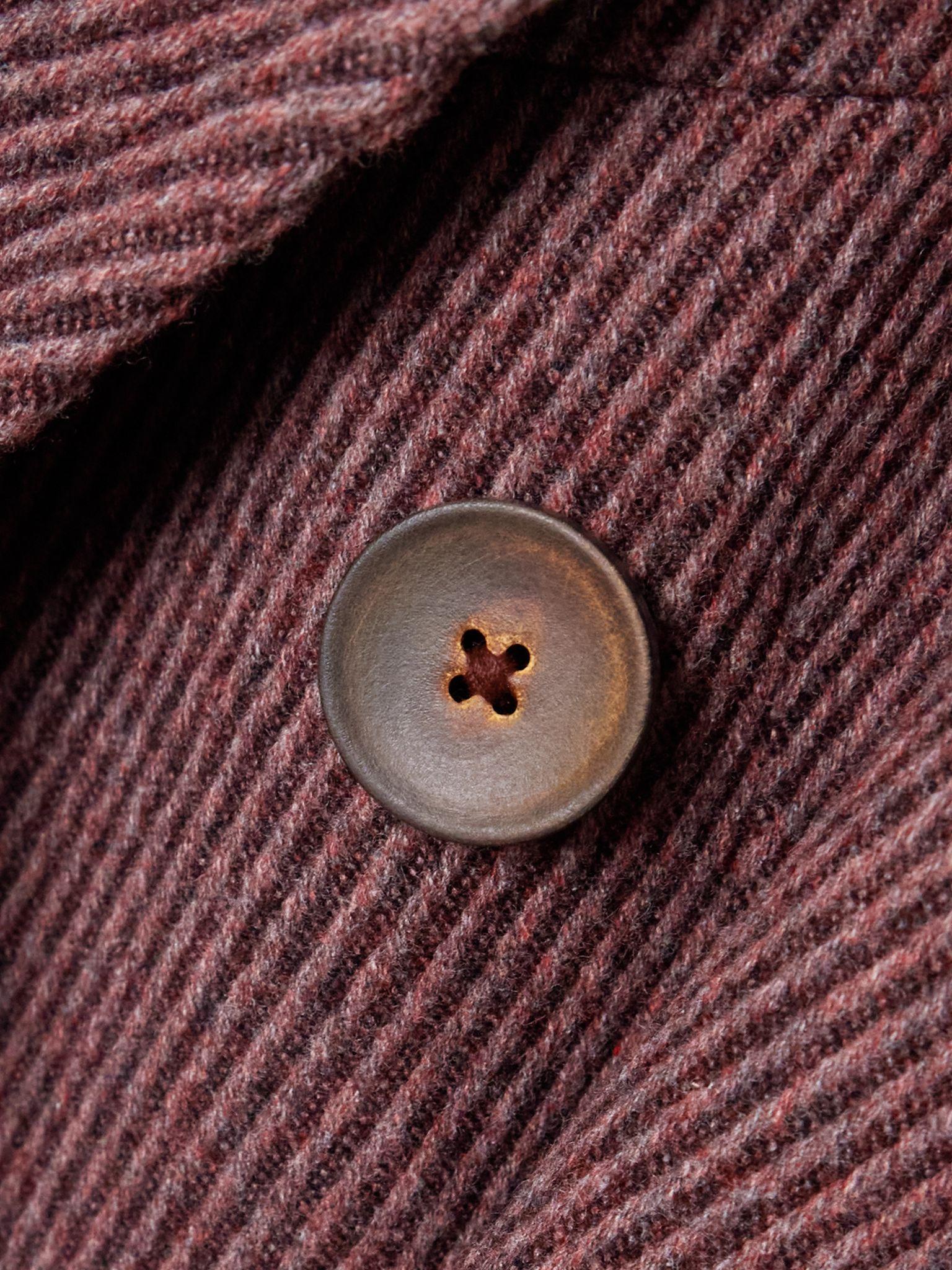 Winston double-breasted wool-twill coat Brown - 5