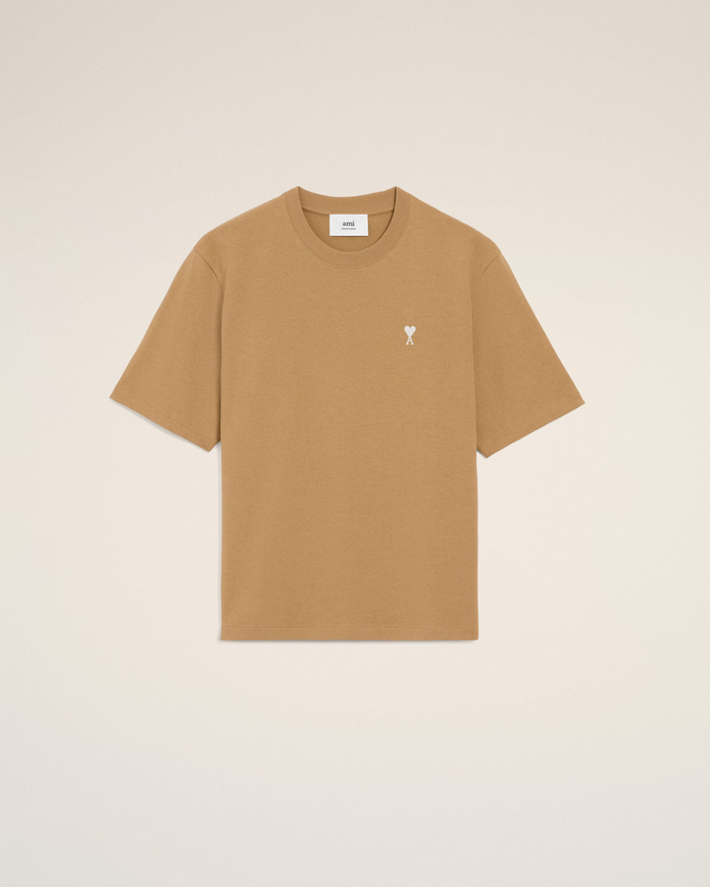 BROWN COTTON AMI DE COEUR T-SHIRT 1