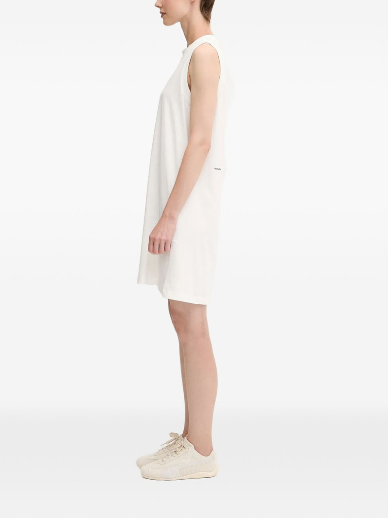 PANGAIA lettering-print mini dress outlook