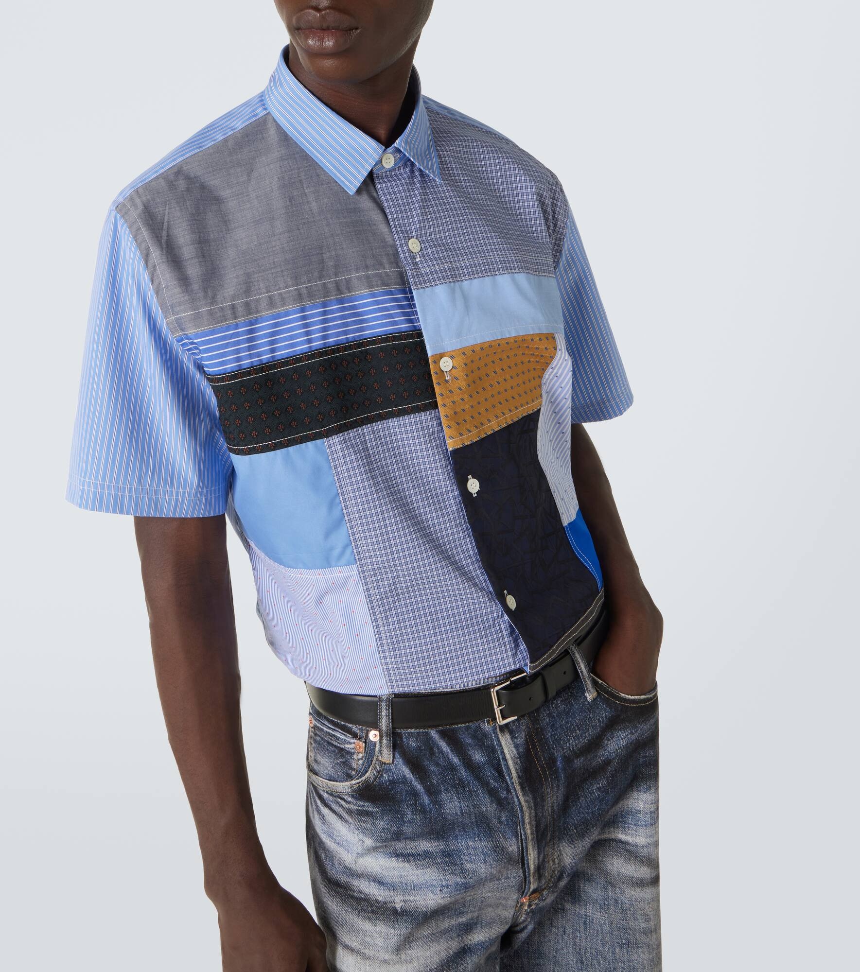 Patchwork cotton shirt - 5