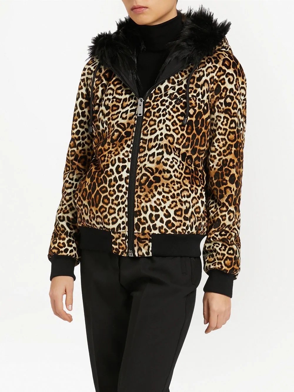 Tasha leopard-print hooded jacket - 3