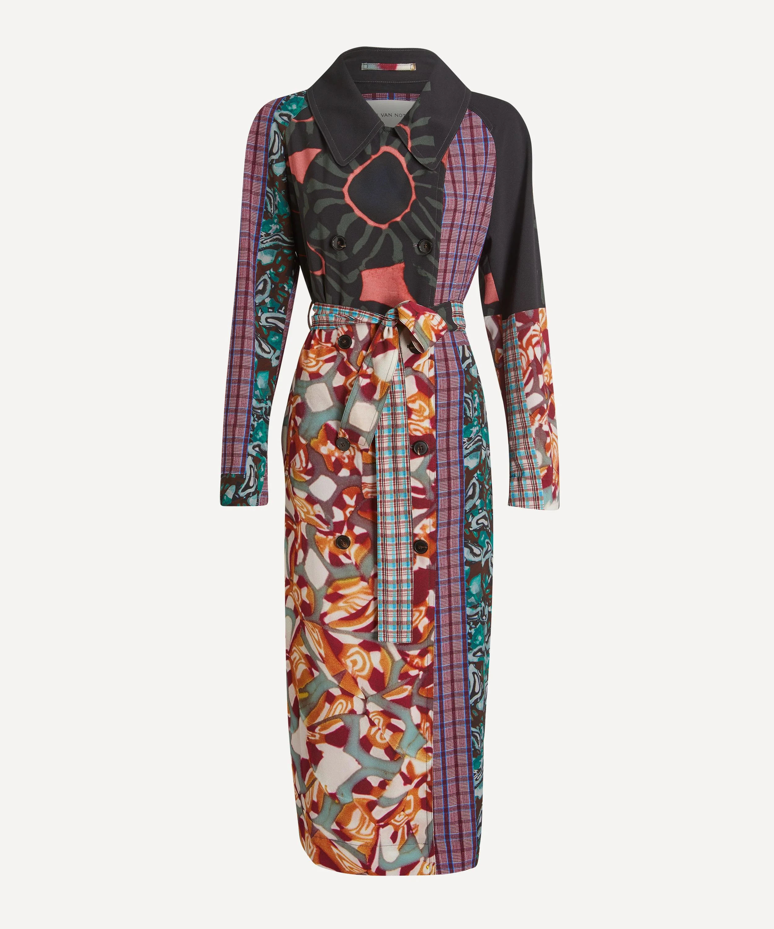 Printed Wrap Coat - 1