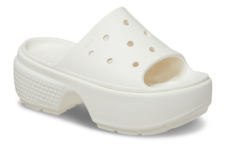 (WMNS) Crocs Stomp Slides 'White' 209346-0WV - 3
