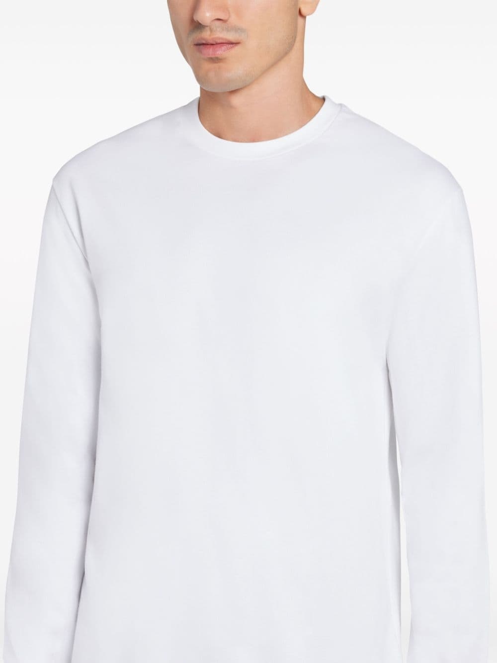 long-sleeved cotton T-shirt - 5