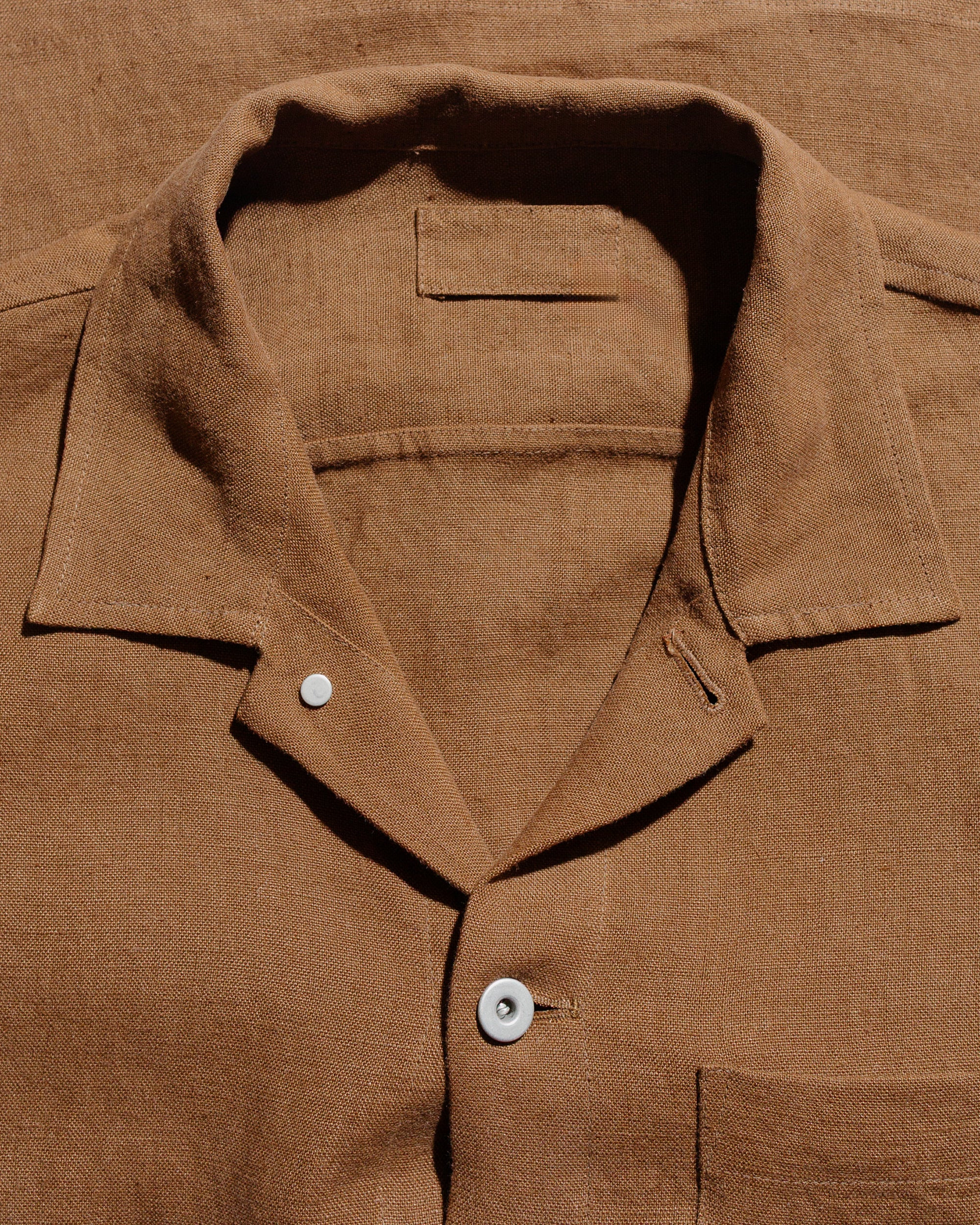 Travail Shirt Corsica Brown Welterweight Linen - 5