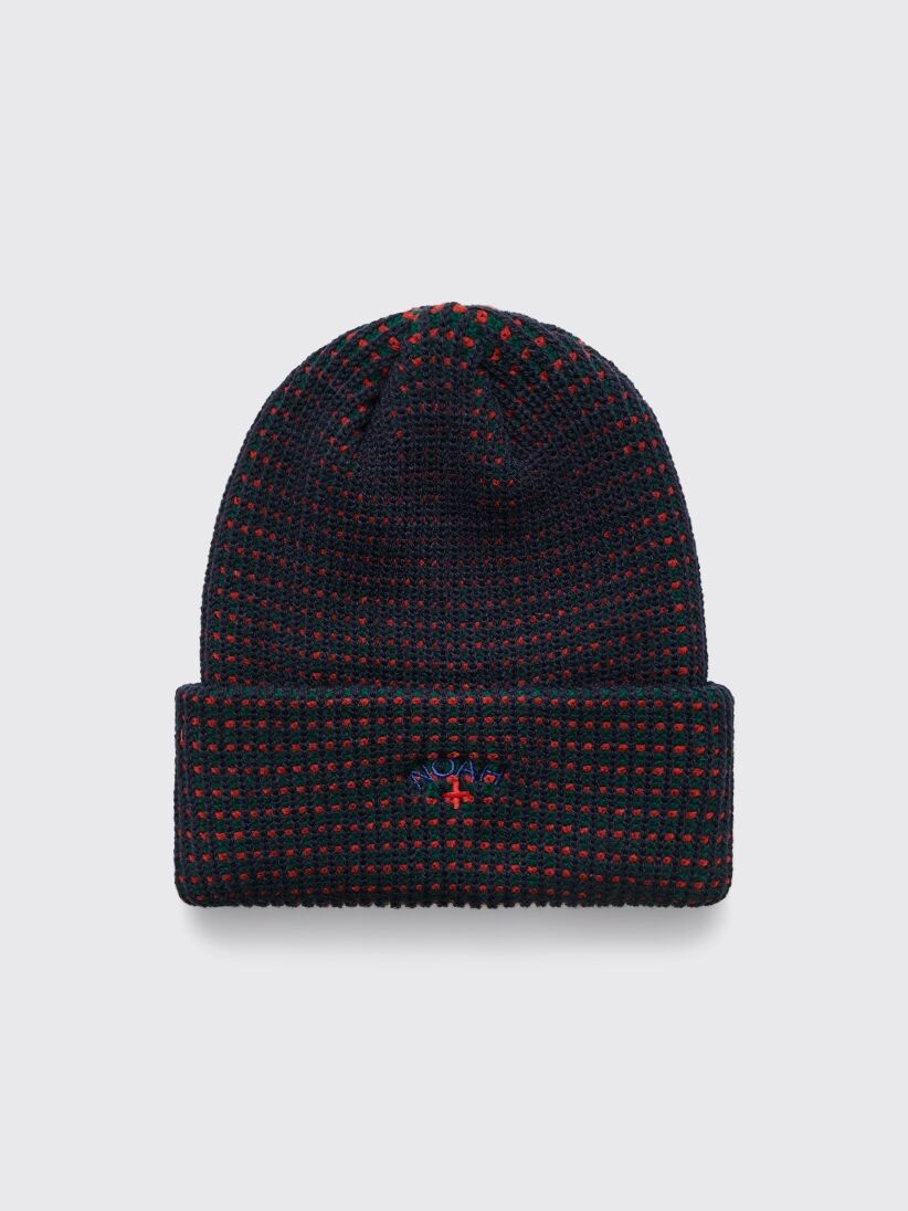 Noah NOAH TRI COLOR BEANIE NAVY | tresbien | REVERSIBLE
