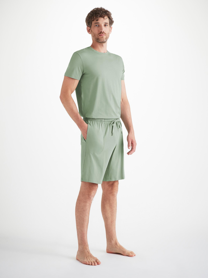 Men's Lounge Shorts Basel Micro Modal Stretch Eucalyptus 3