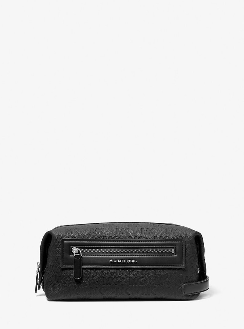 Jet Set Logo Embossed Leather Travel Kit 1