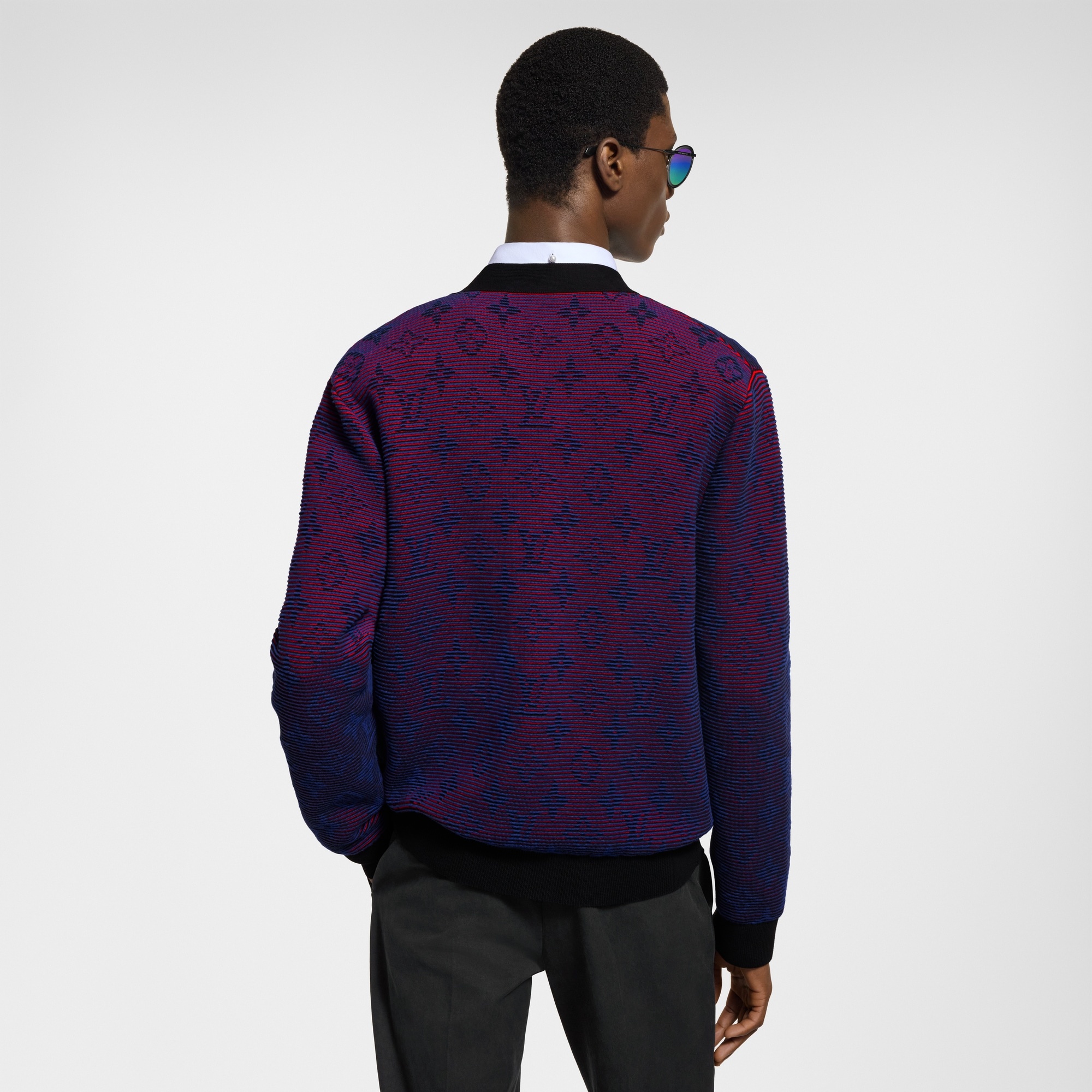 Optical Monogram Jacquard Cardigan - 5