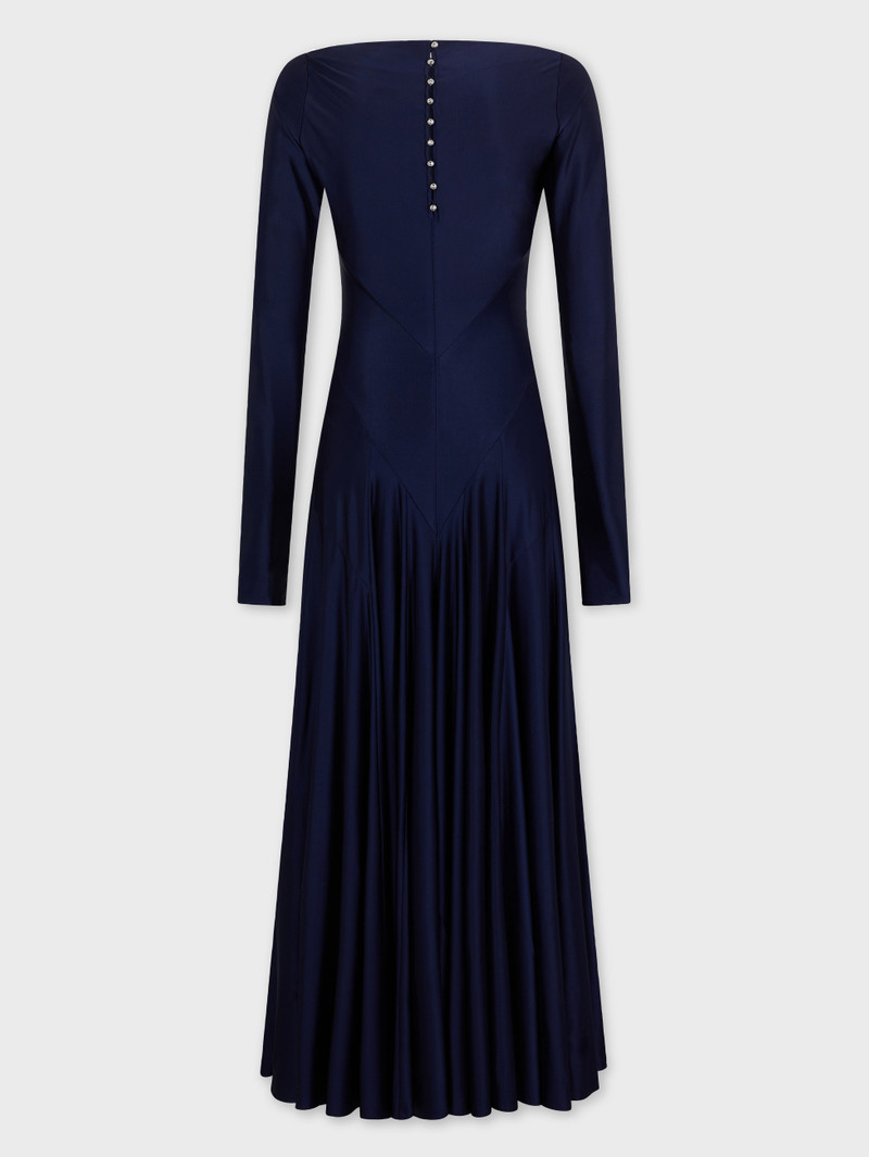 LONG DRESS IN JERSEY WITH GODET DETAILS 7
