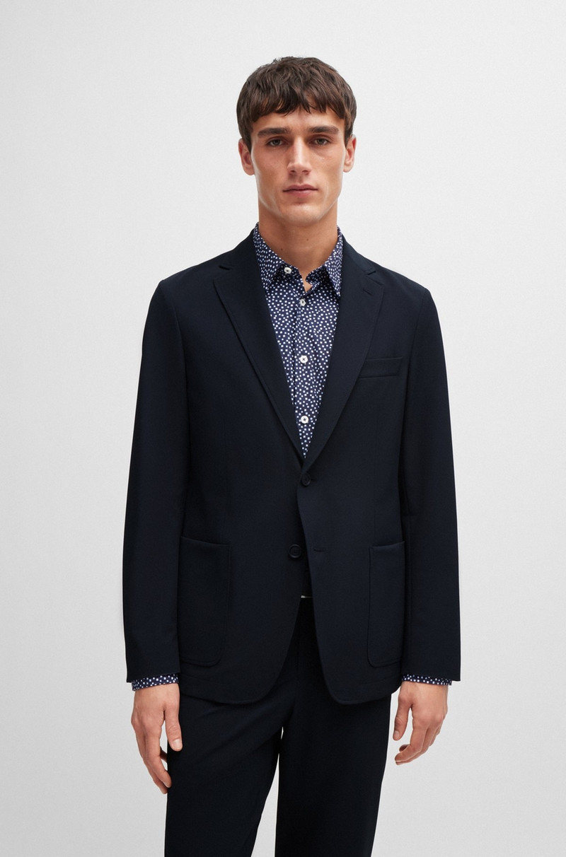 SLIM-FIT JACKET IN WRINKLE-RESISTANT PERFORMANCE-STRETCH FABRIC 2