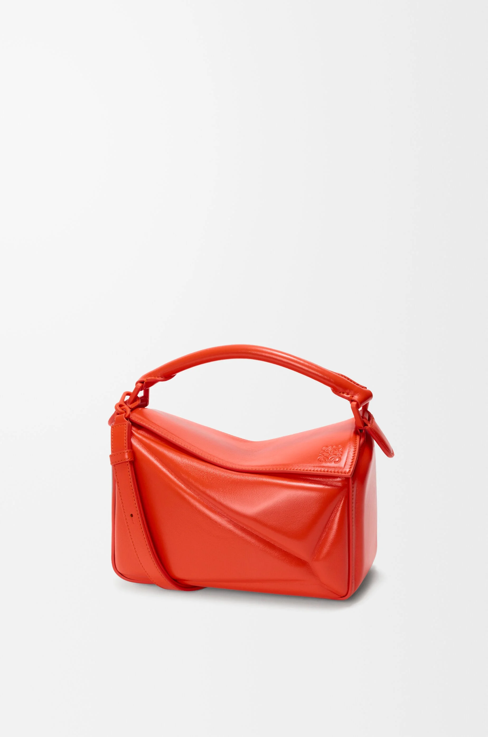 Small Puzzle Blown bag in glossy lambskin - 1