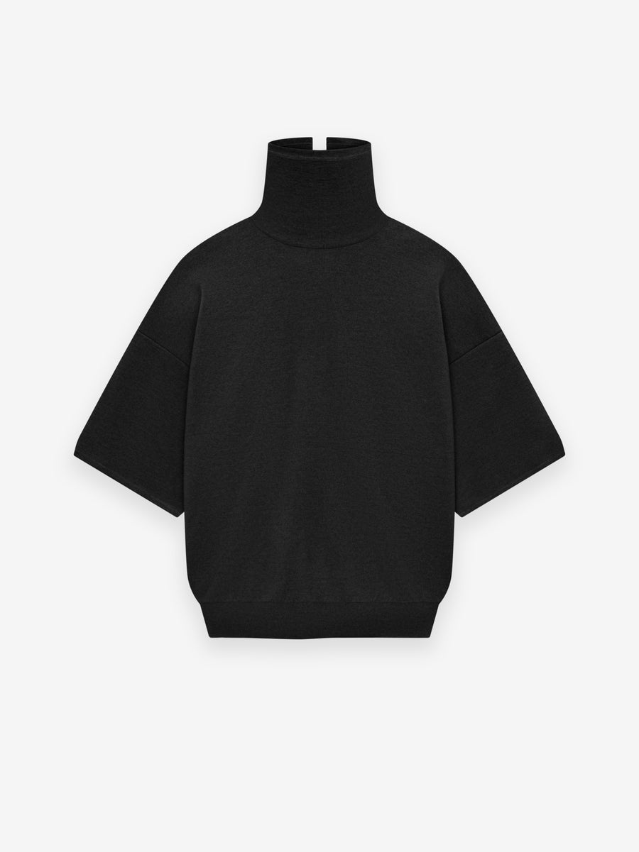 Merino Knit High Neck Tee - 1