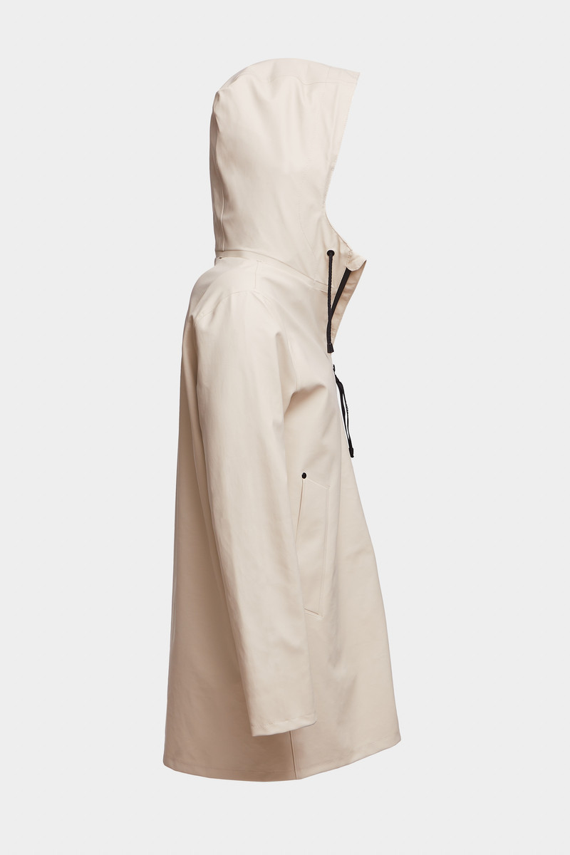 Stockholm Lightweight Zip Raincoat Oyster 5