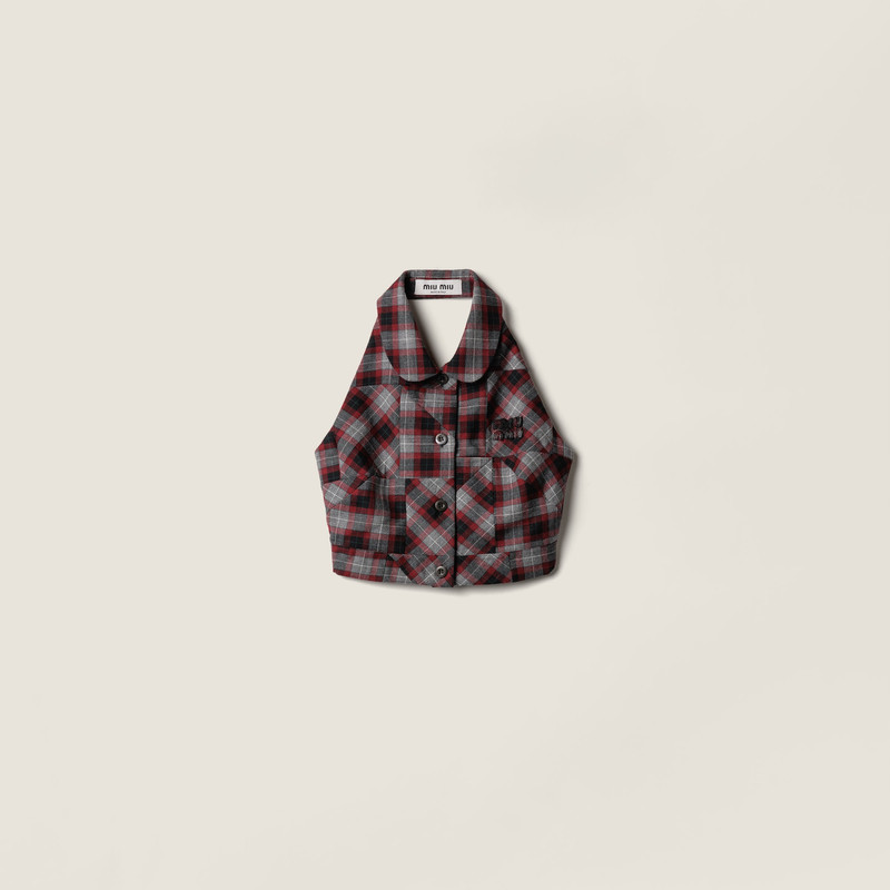 Tartan patchwork top 1