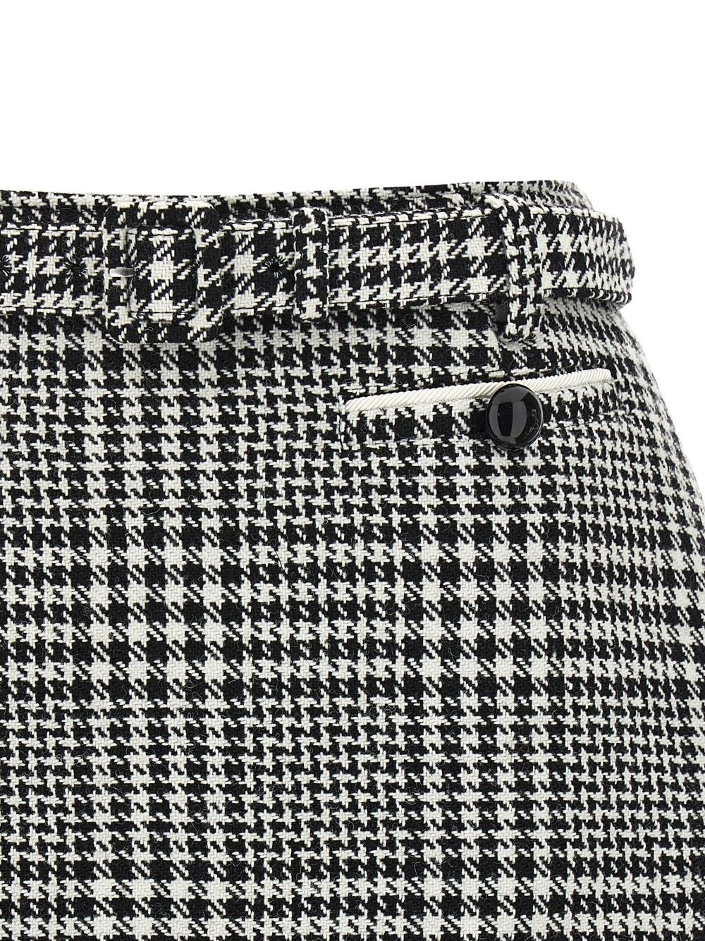houndstooth bouclé wool skort - 4