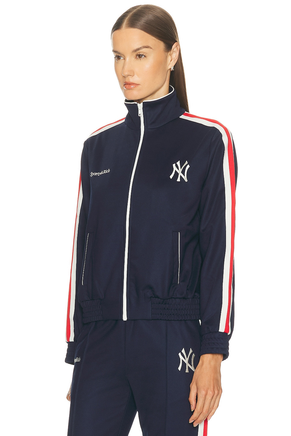 X NY Yankees Serif Track Jacket - 4
