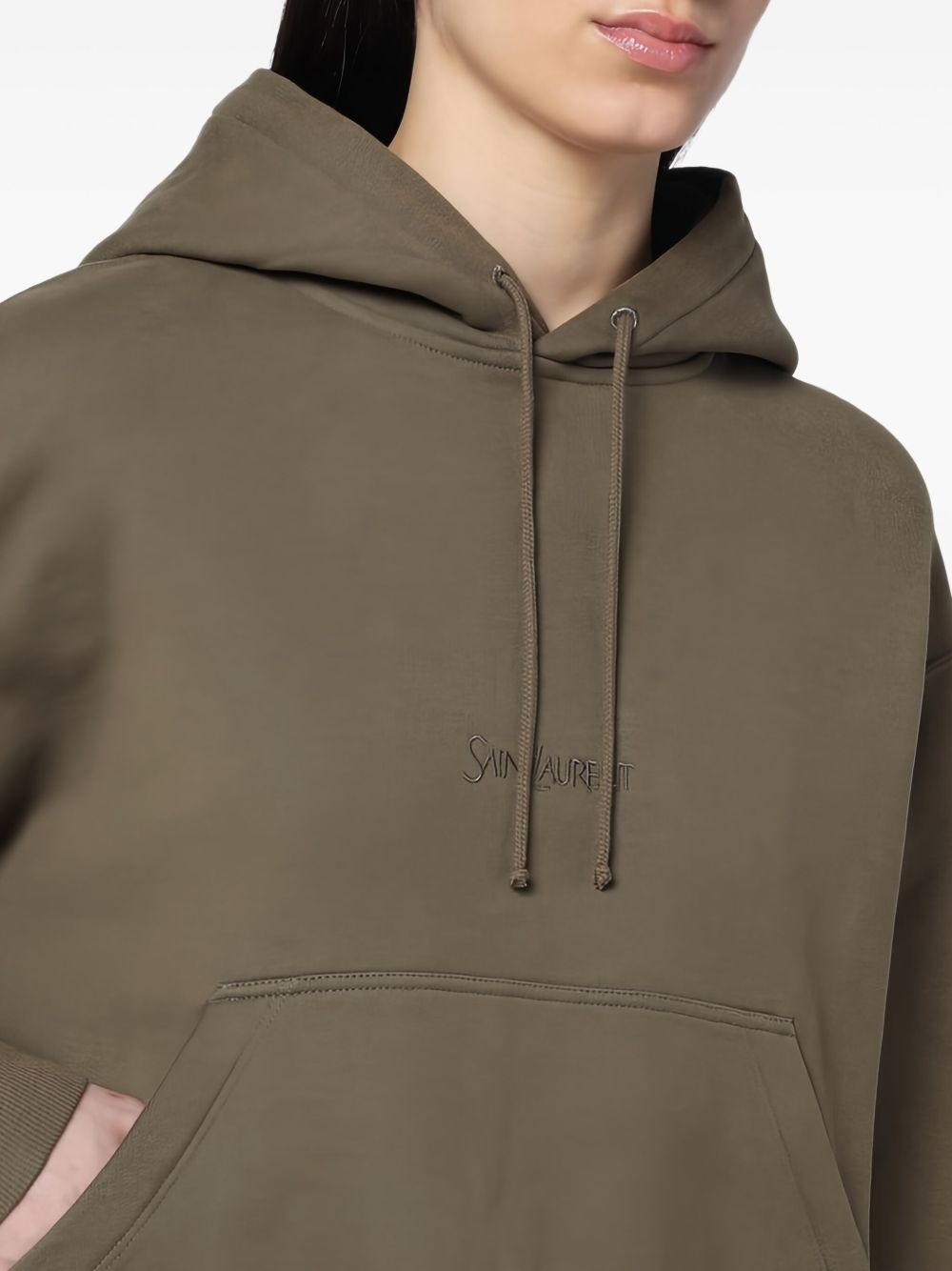 logo-embroidered hoodie - 4