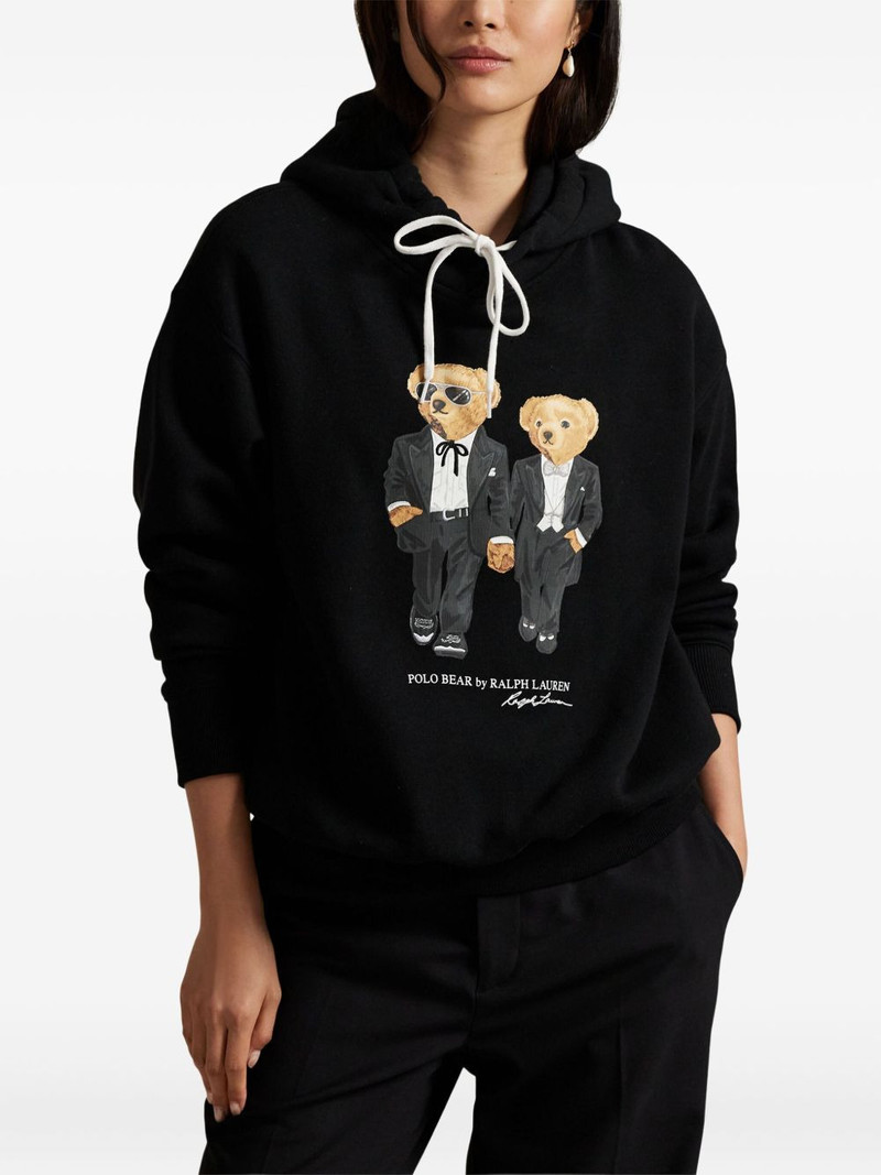 bear-print hoodie 3
