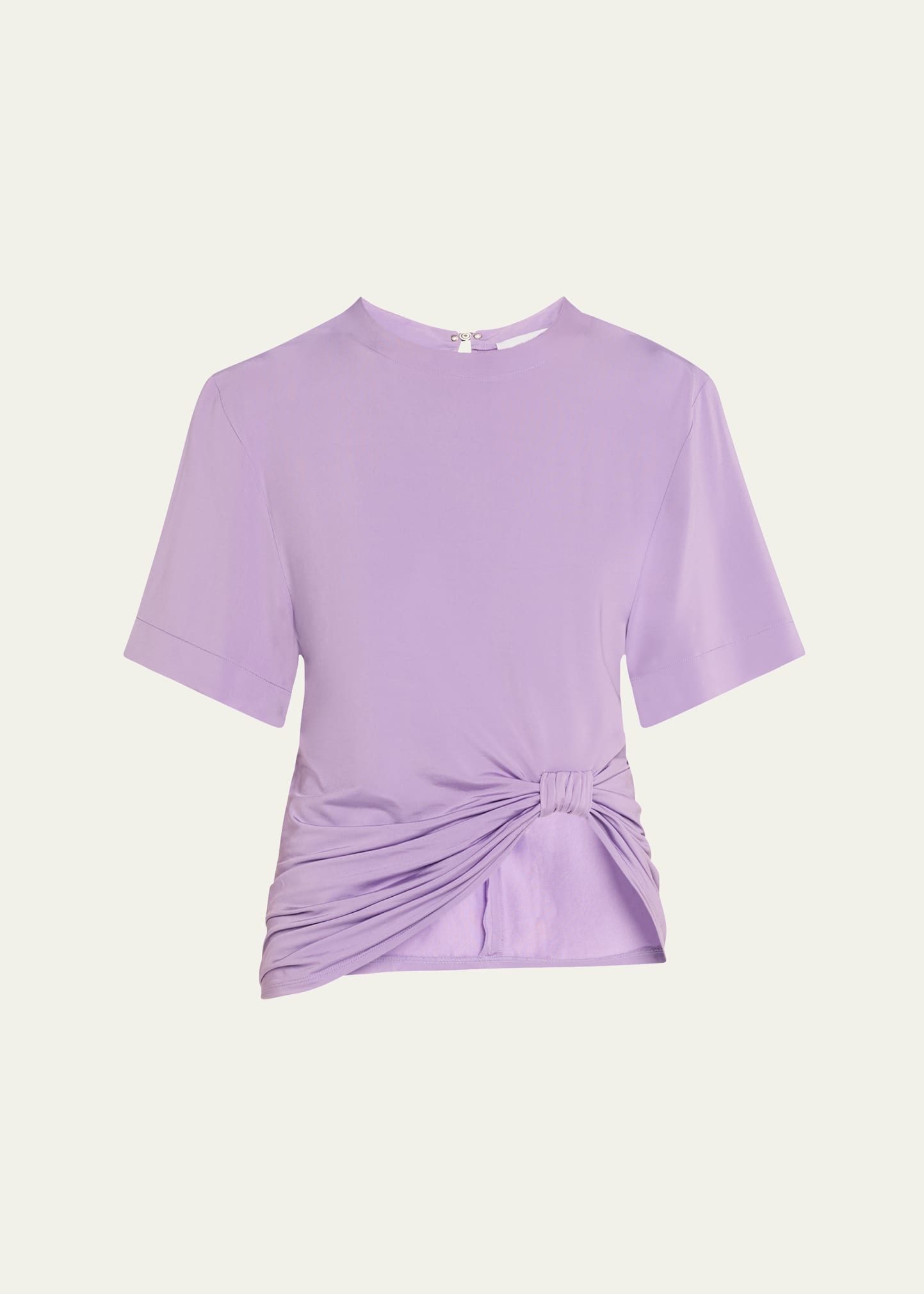 Short-Sleeve Ruched T-Shirt - 1