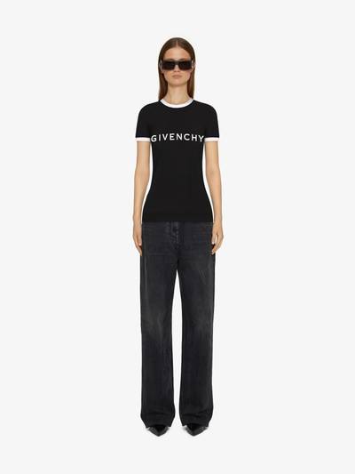 Givenchy GIVENCHY SLIM FIT T-SHIRT IN COTTON outlook