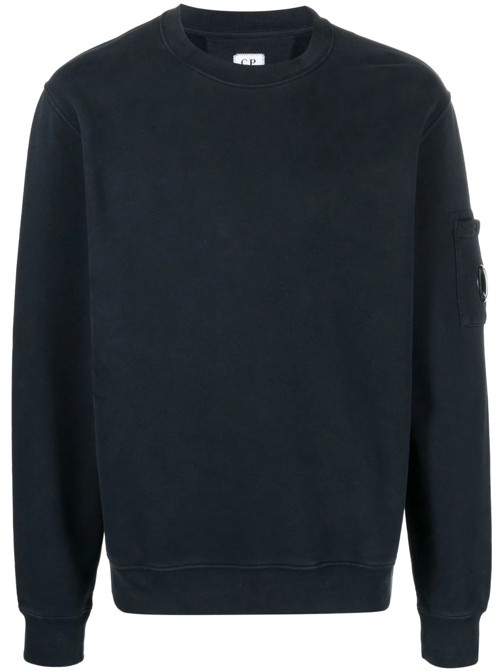 logo-patch crew neck sweatshirt - 1