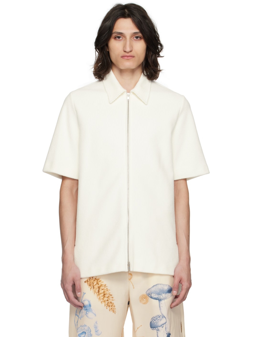 Off-White Zip Shirt - 1