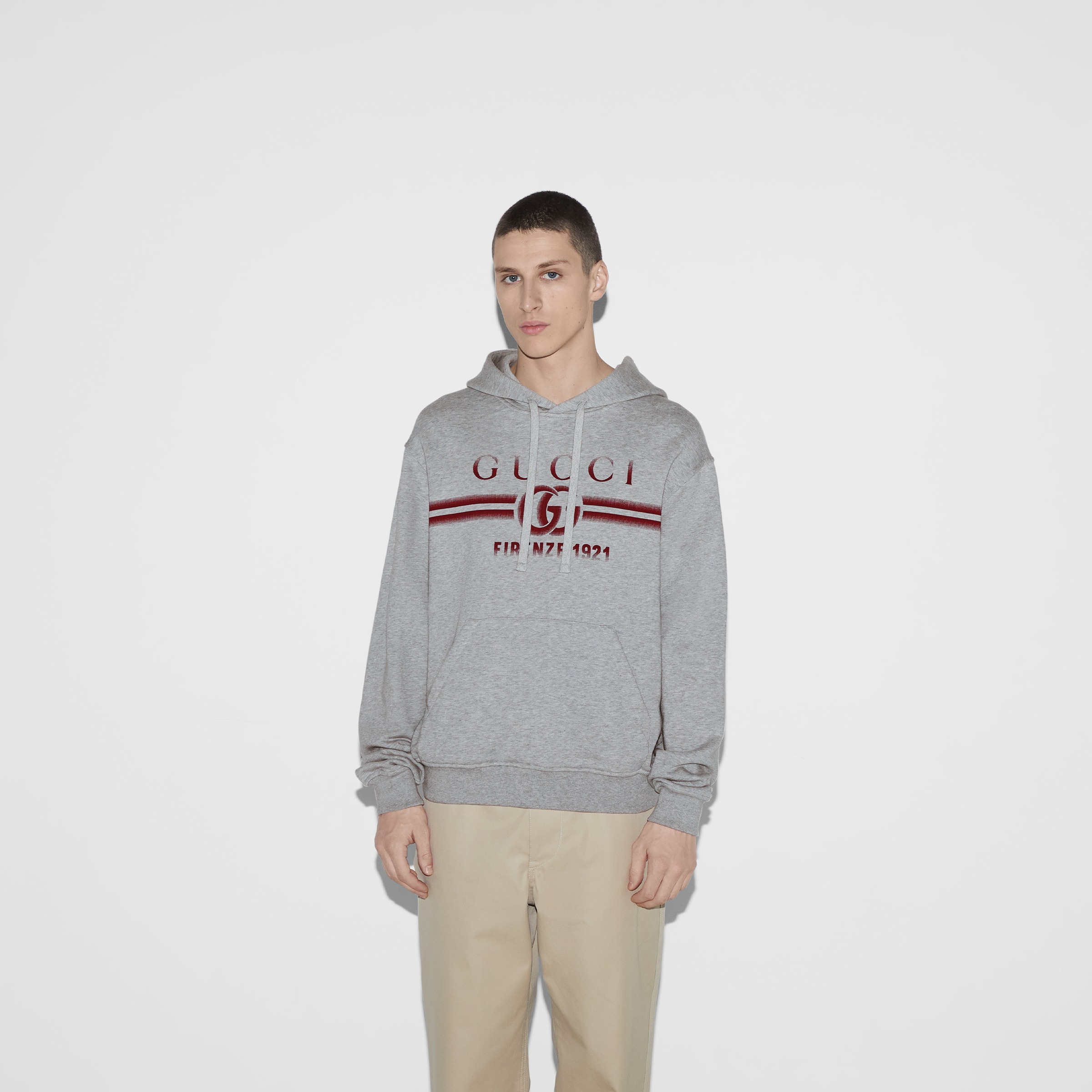 Cotton jersey hooded sweatshirt - 3