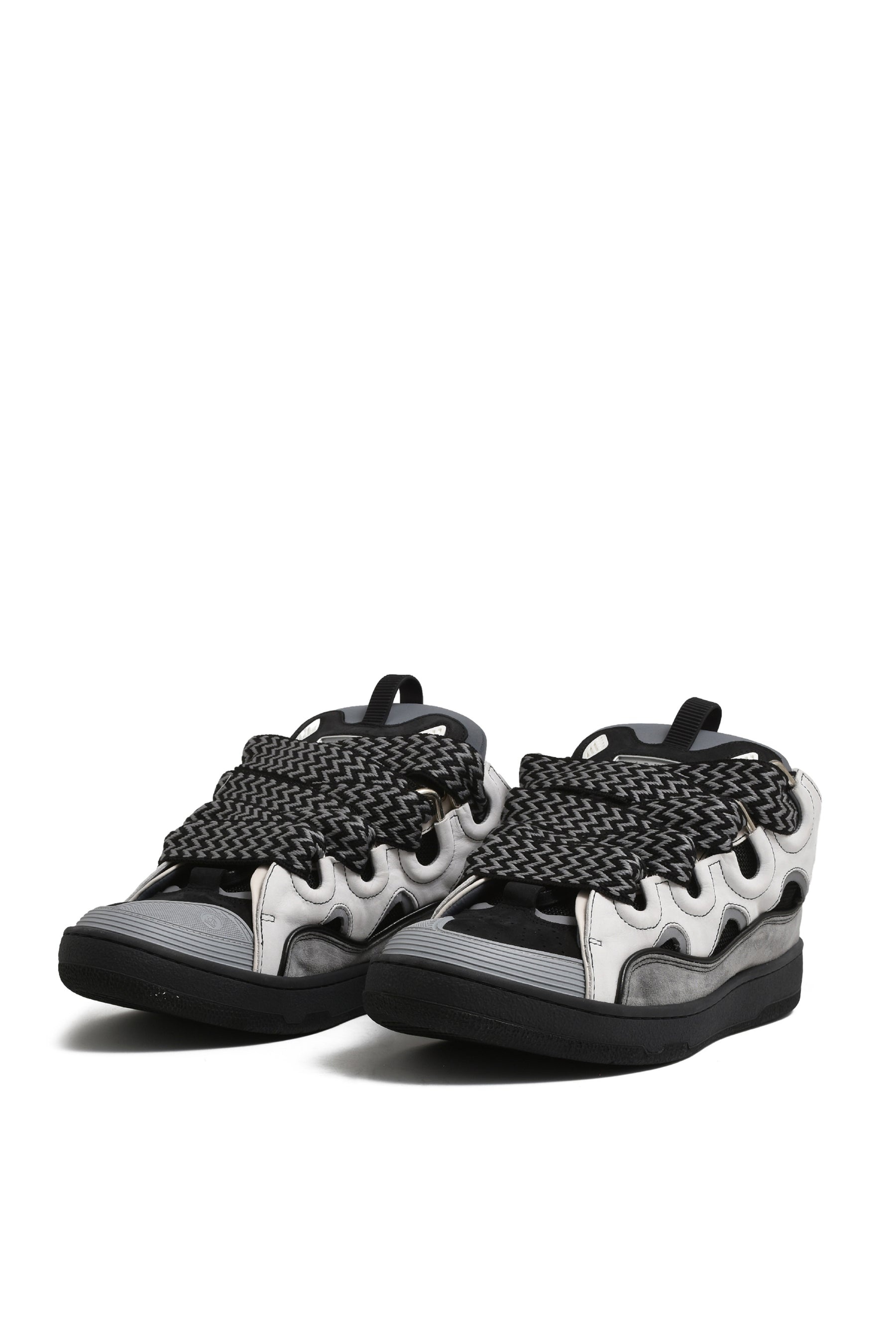 CURB SNEAKERS / BLK WHT - 7