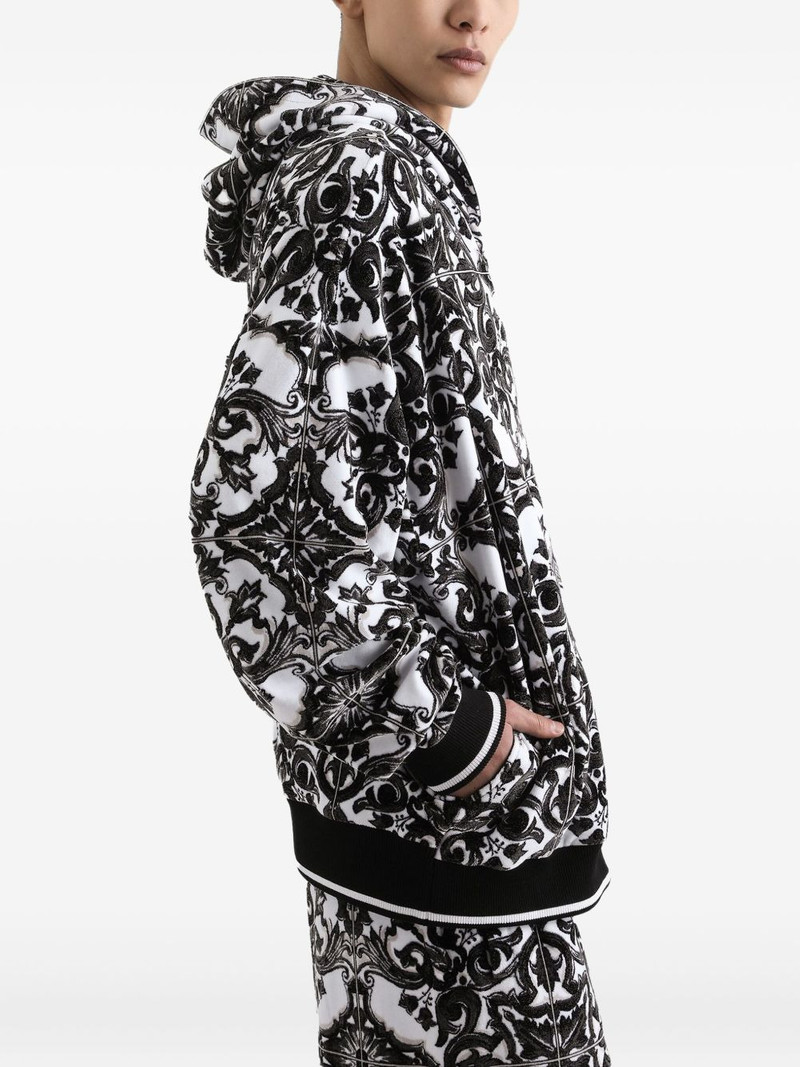 Majolica-print hoodie 5