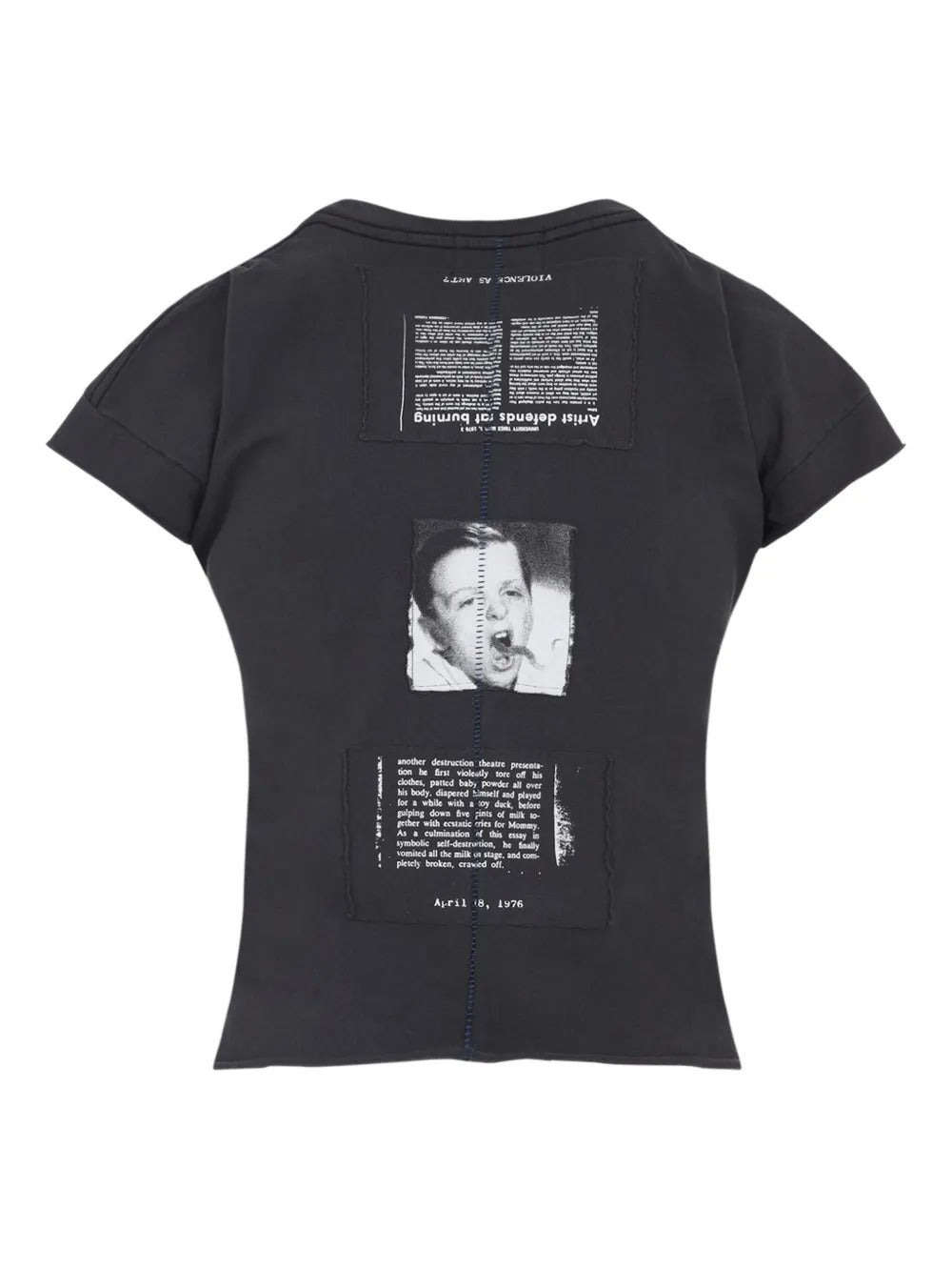 ENFANTS RICHES DEPRIMES - Women Demon Assemblage Baby Tee - 2