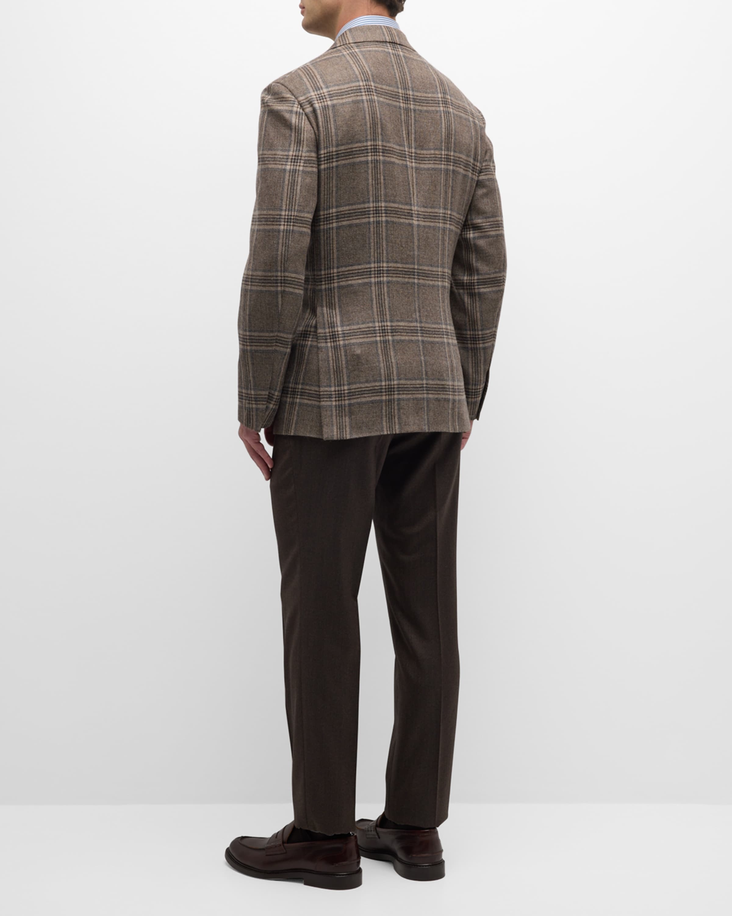 Men's Wool-Cashmere Plaid Sport Coat - 3