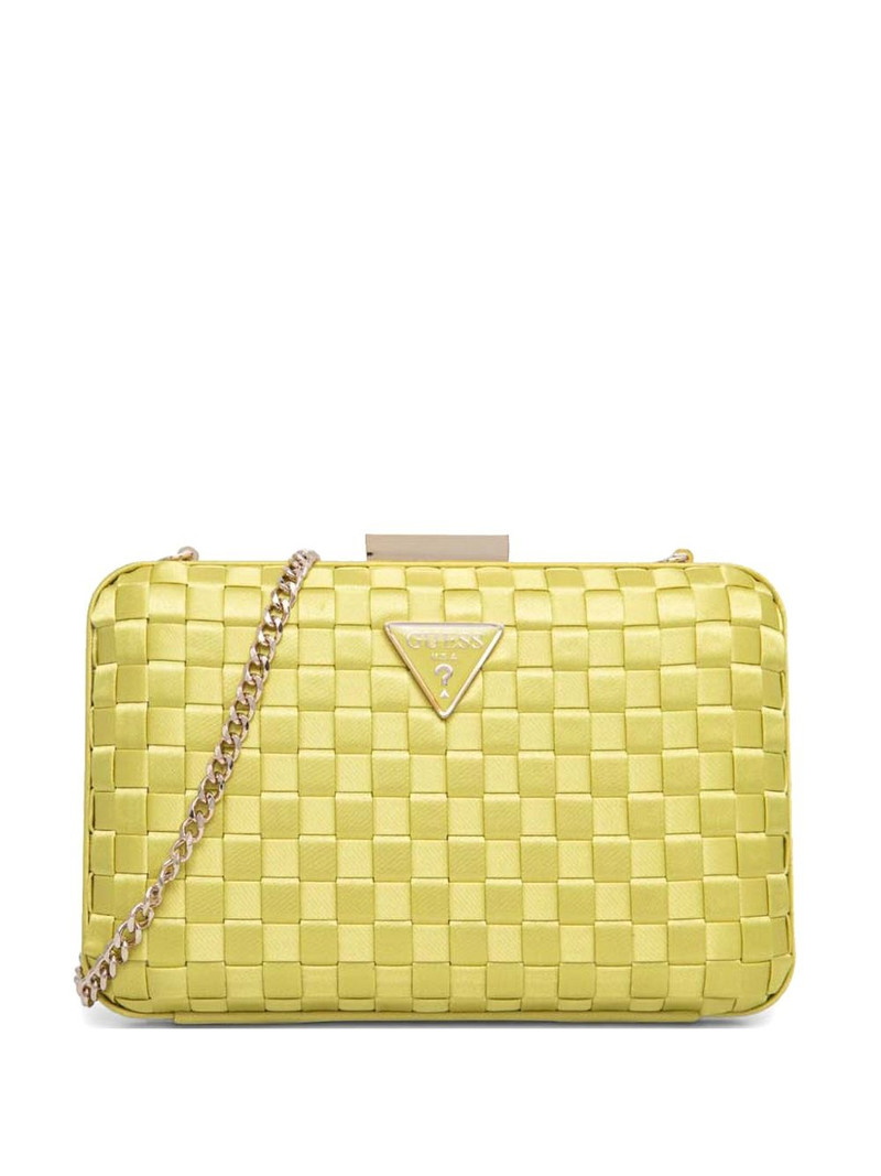 logo-plaque clutch bag 1