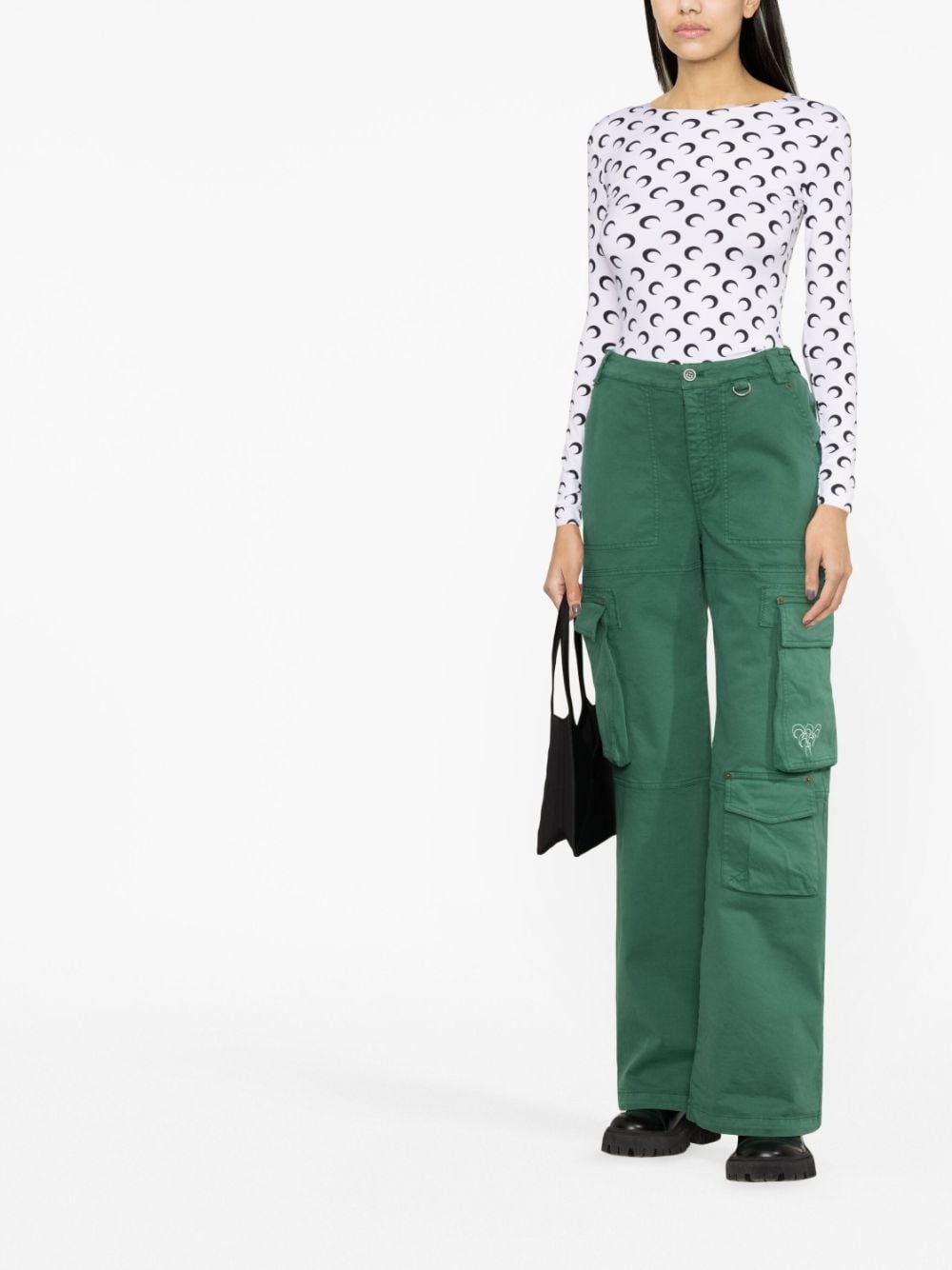 Crescent Moon-print top - 2