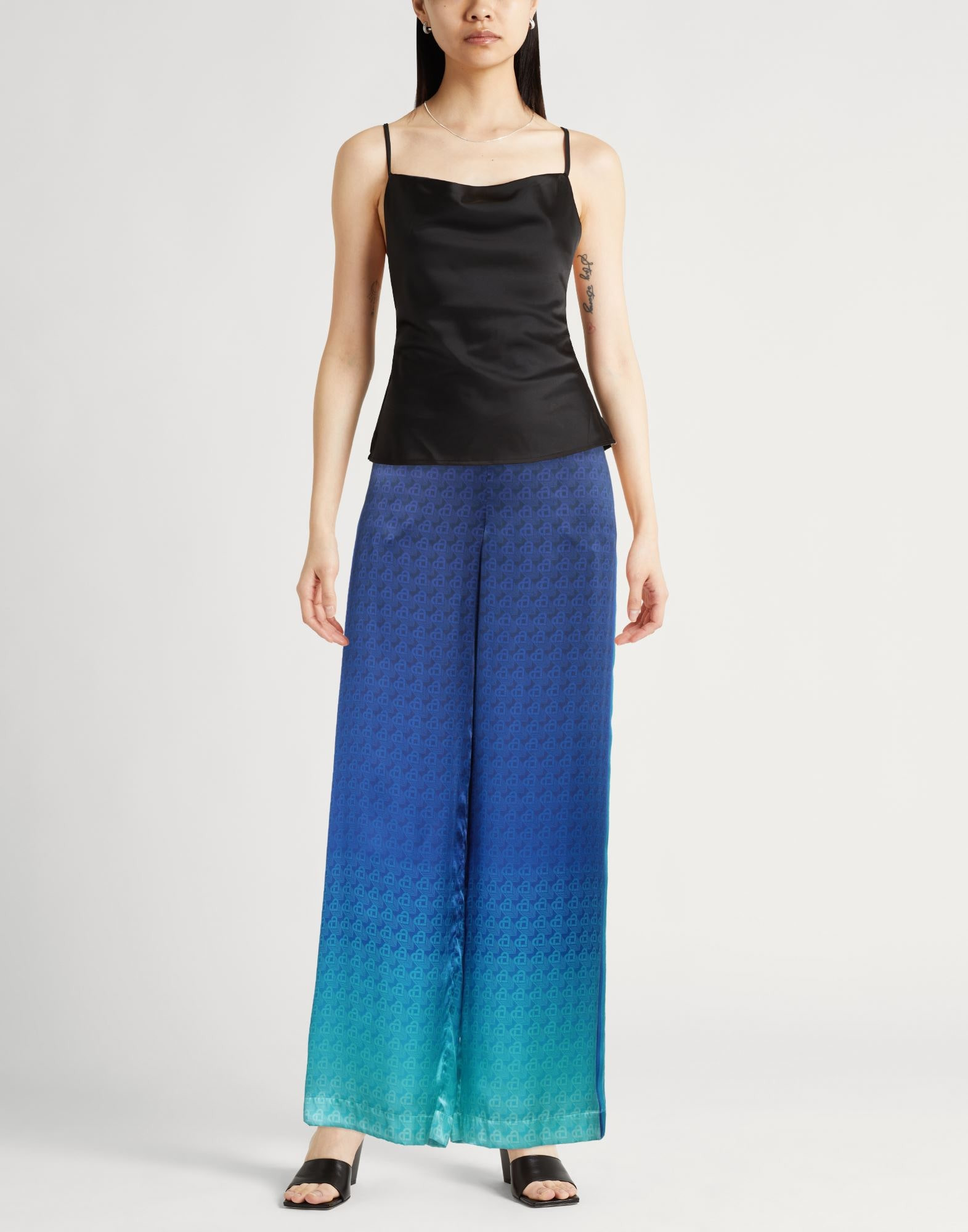 Blue Women's Casual Pants - 2
