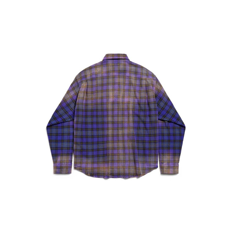 BALENCIAGA Men's Balenciaga Shirt Large Fit in Purple outlook