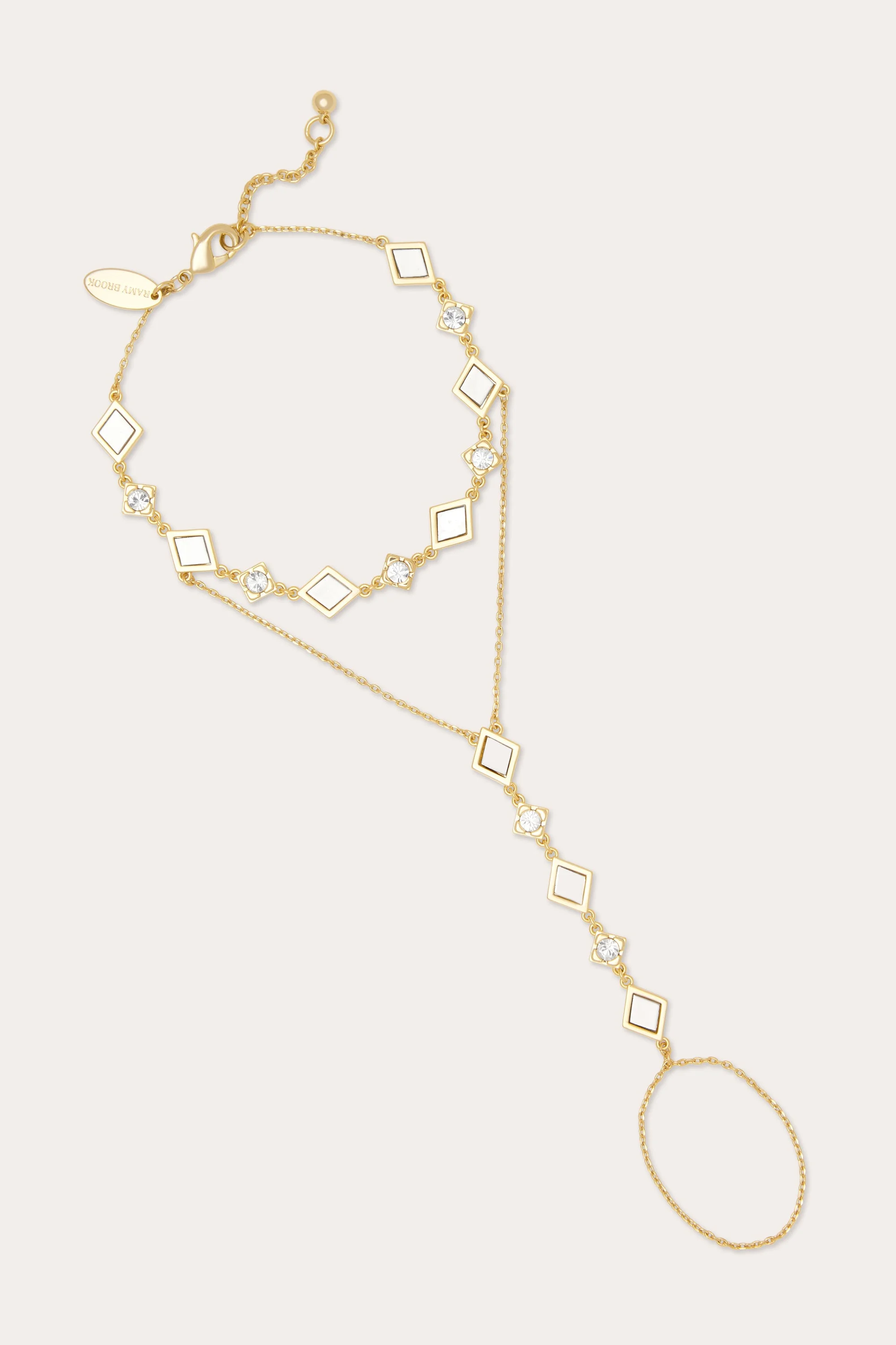 Eliza Geometric Hand Chain - 1