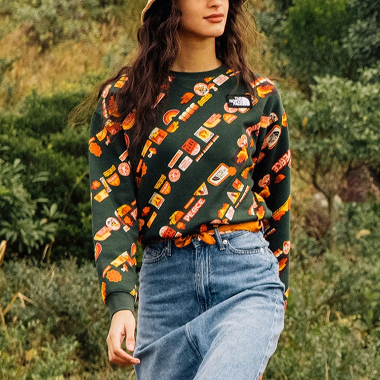 (WMNS) THE NORTH FACE Vanlife Logo Sweater 'Multicolor' NF0A5JW9-VR0 - 4