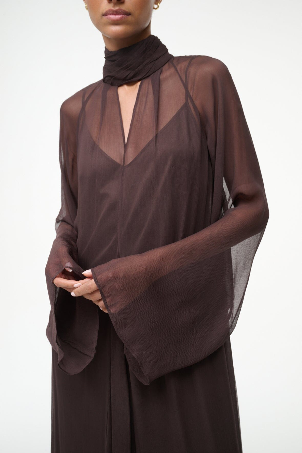 STAUD ESTHER MAXI DRESS EARTH - 5