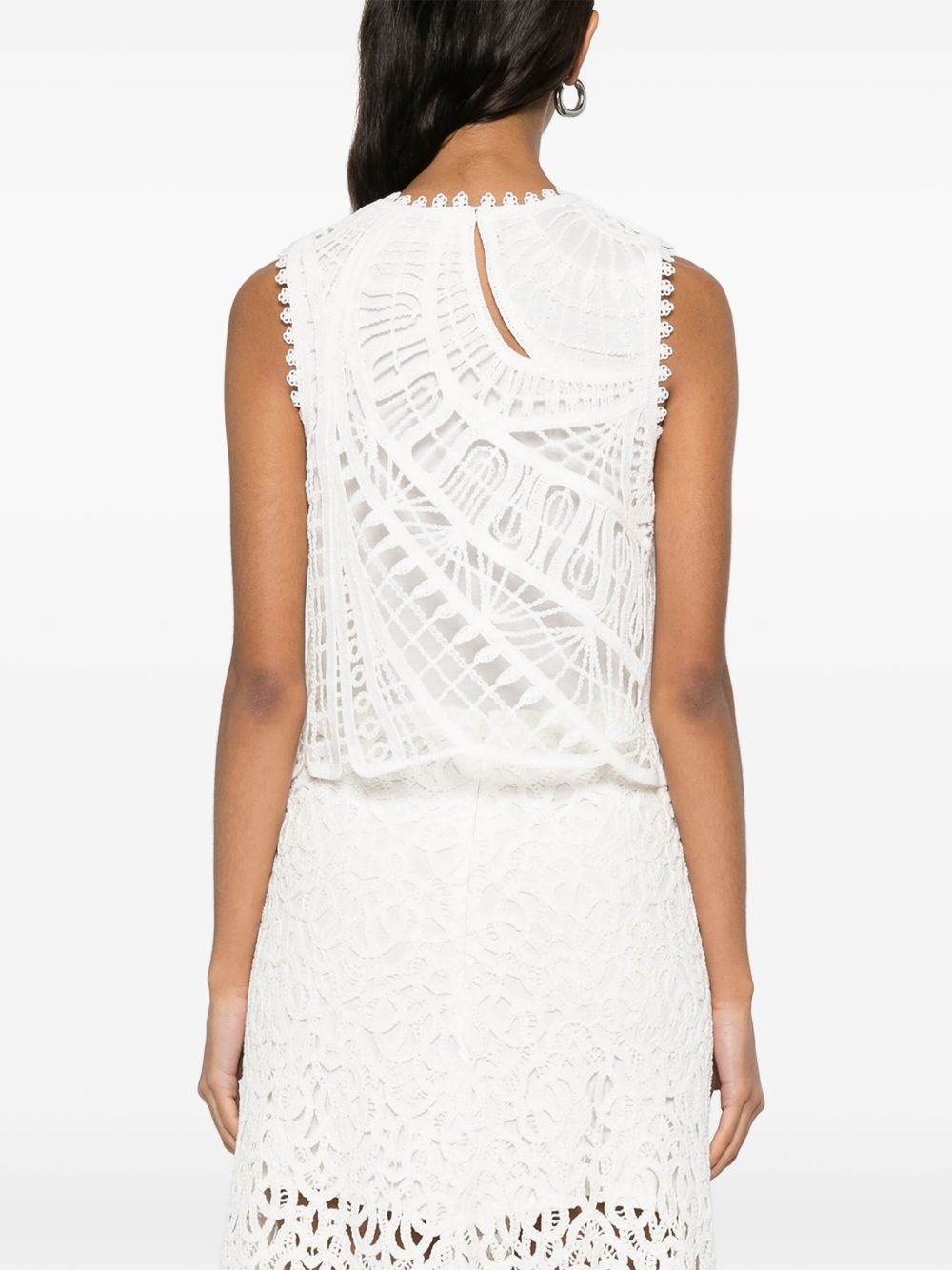 embroidered tank top - 4