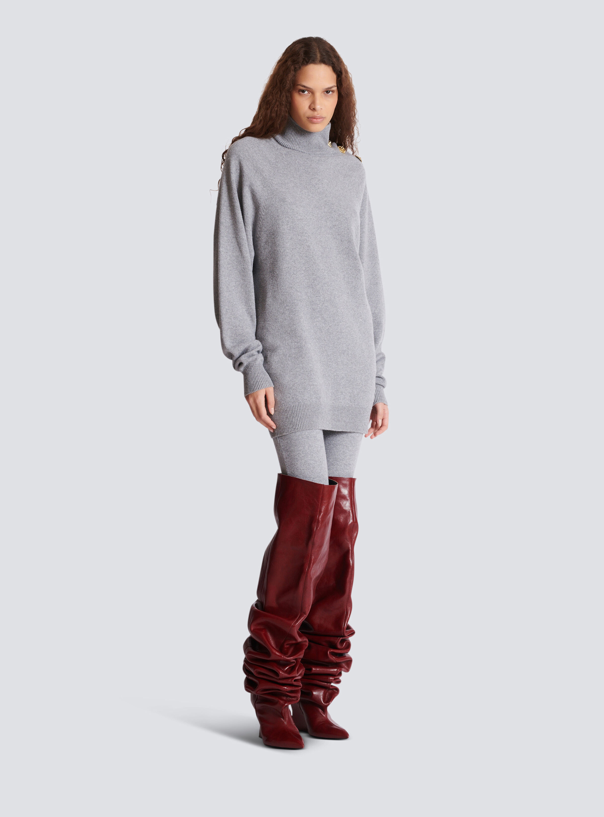 Short cashmere jumper dress - 3