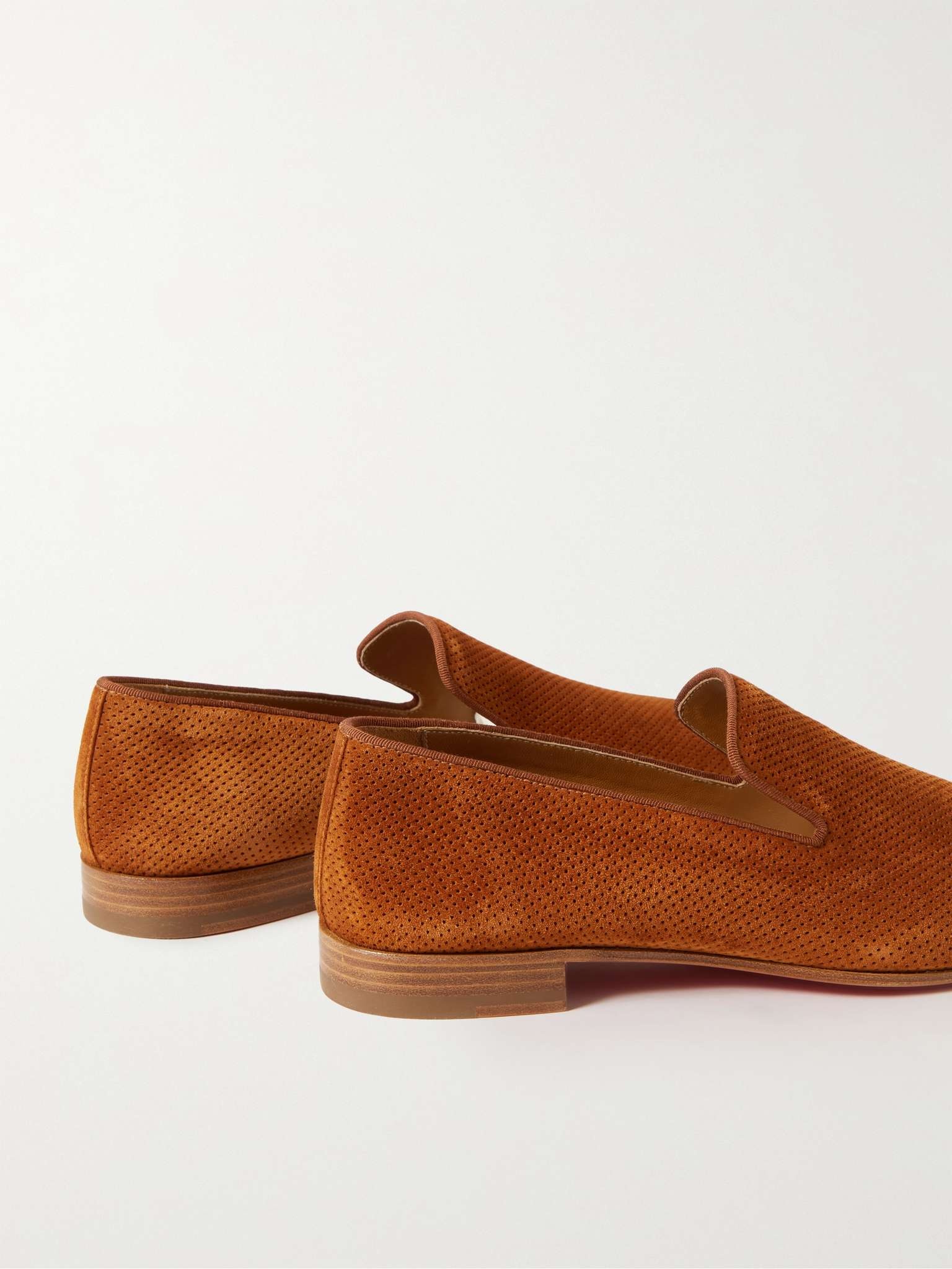 Dandelion Perforated Suede Loafers - 5