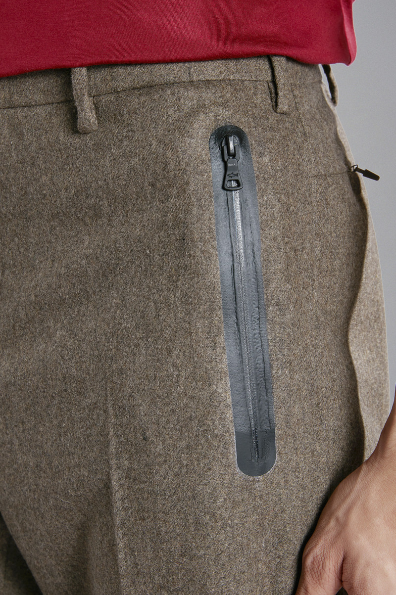 TECHNICAL WOOL CHINO TROUSERS 4