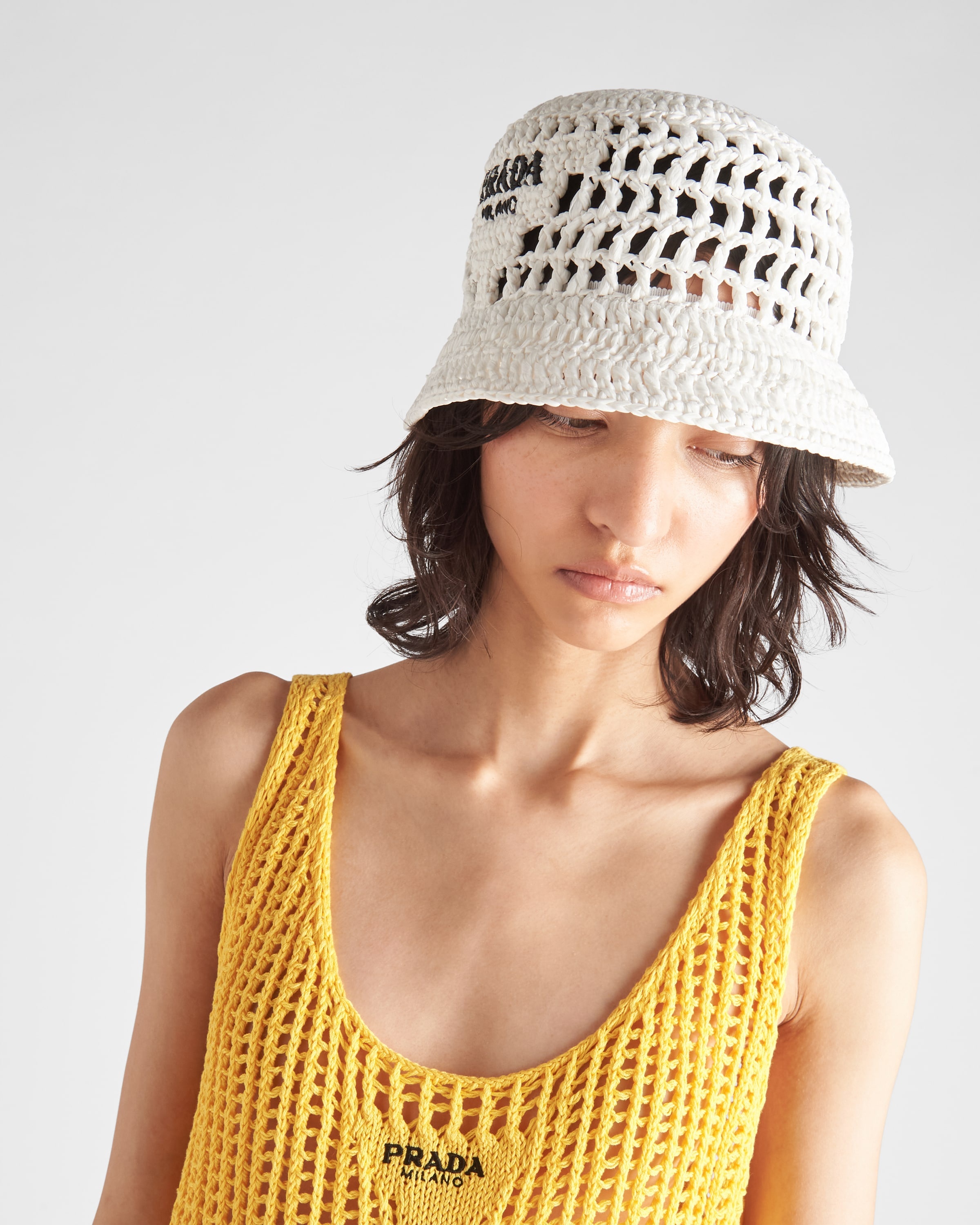 Woven fabric bucket hat - 2