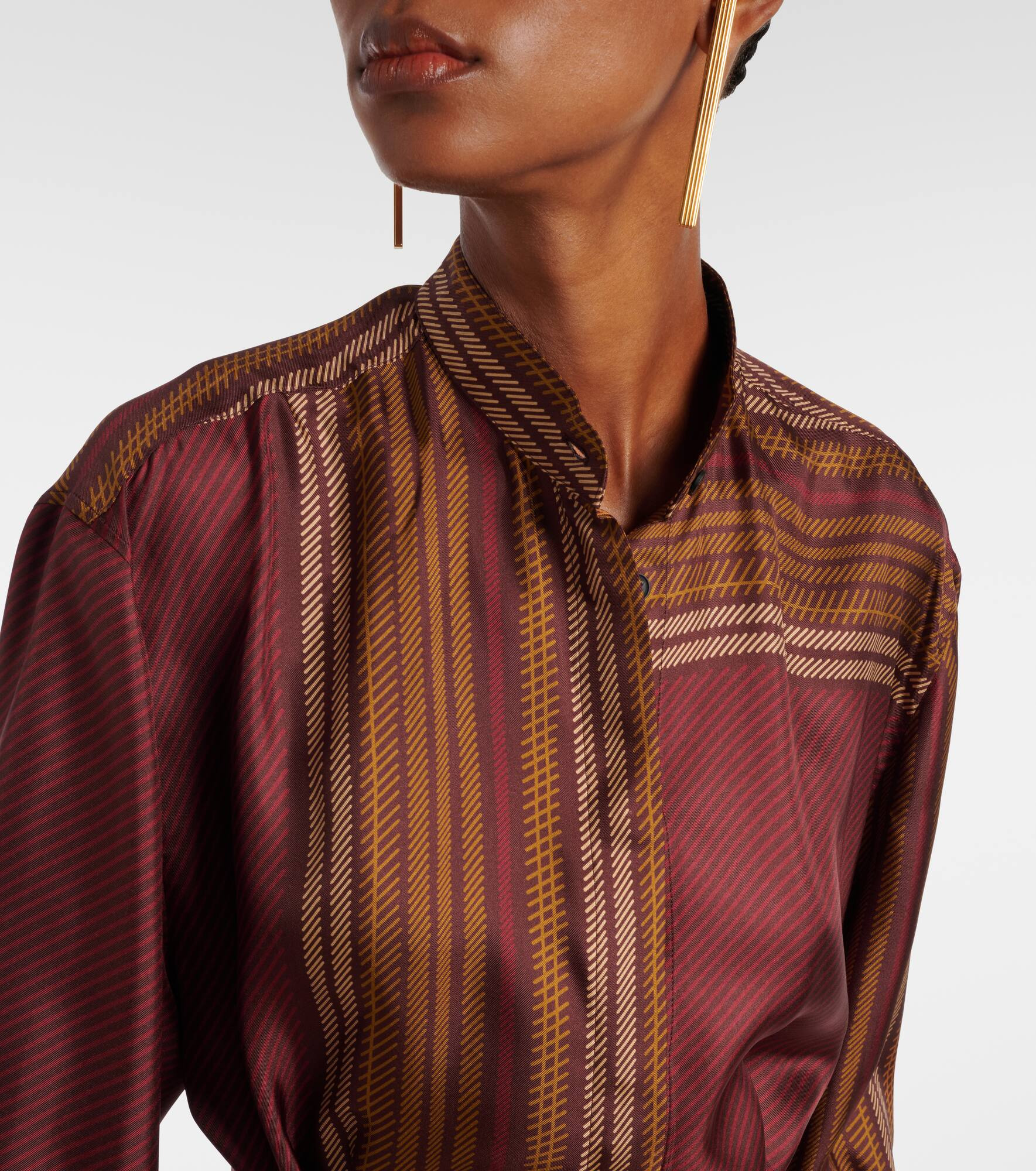 Pietre printed silk wrap dress - 4