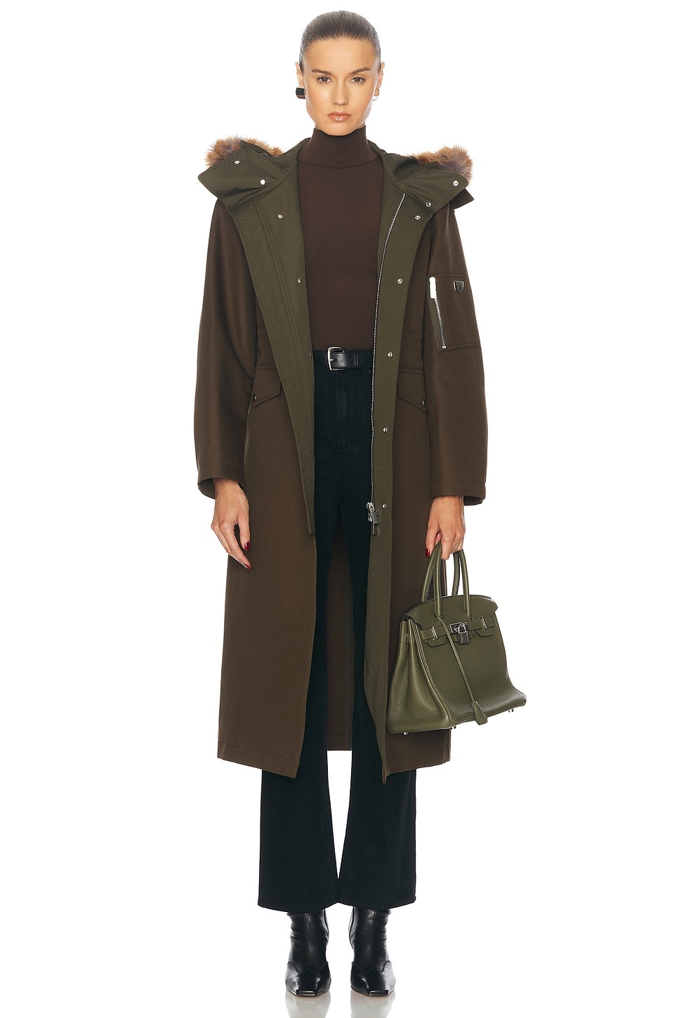 Long Washed Parka - 1