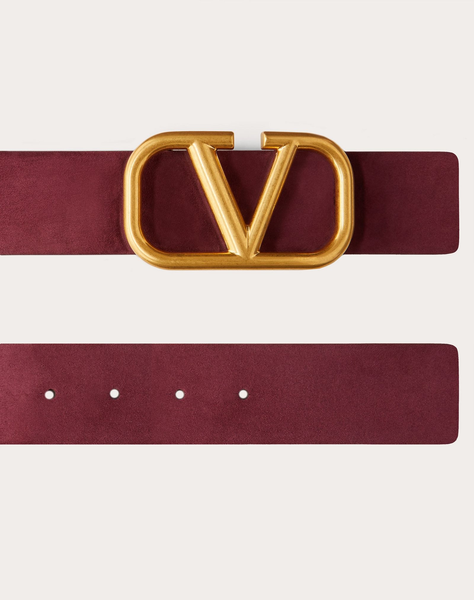 VLOGO SIGNATURE SUEDE LEATHER BELT 40 MM / 1.6 IN. - 3