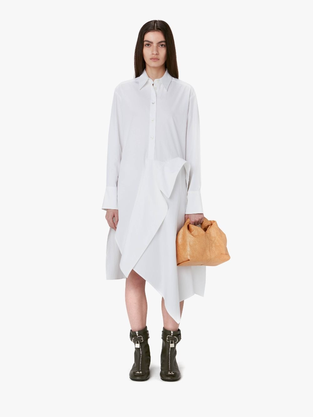 DECONSTRUCTED DRAPE SHIRT DRESS - 2