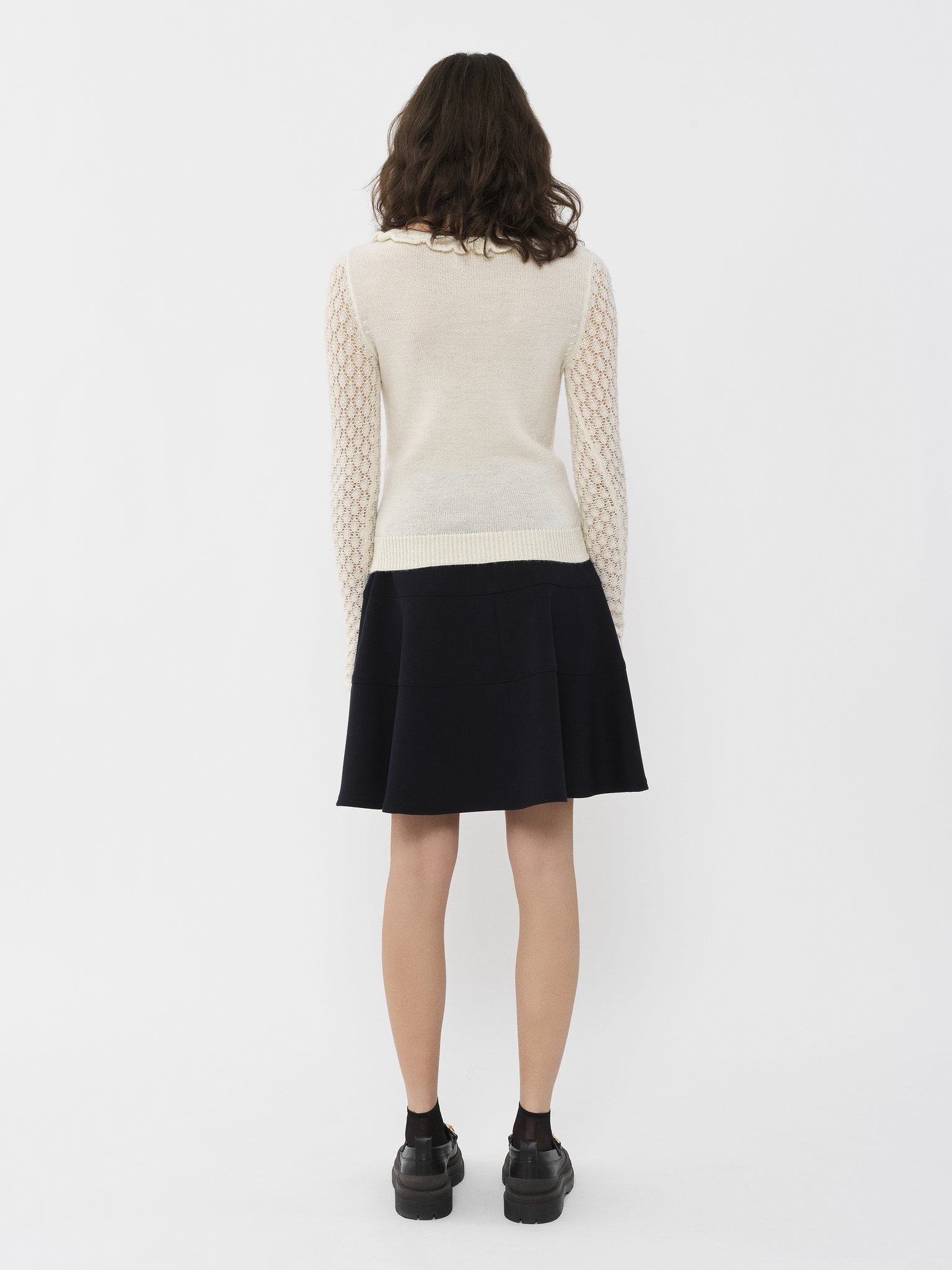 OPEN-STITCH KNIT BLOUSE - 3